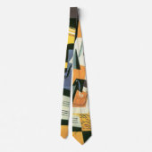 Violin en glas door Juan Gris, Cubisme Stropdas (Achterkant)