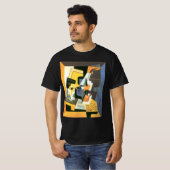 Violin en glas door Juan Gris, Cubisme T-shirt (Voorkant volledig)