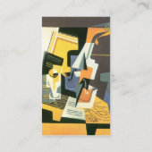 Violin en glas door Juan Gris, Cubisme Visitekaartje (Achterkant)