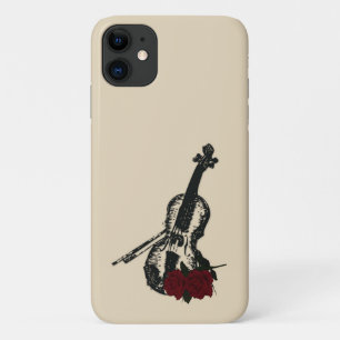 Violin en Rozen iPhone 11 Hoesje