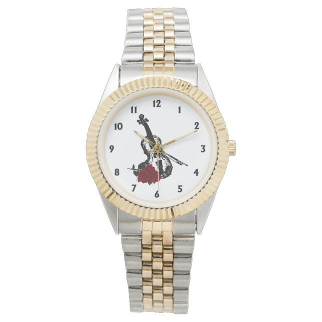Violin en Rozen Horloge (Voorkant)