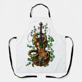 Violin en slang schort (Voorkant)