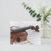 Violin en vel briefkaart (Staand voorkant)