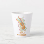  Violin Fiddle Whisperer Latte Mok (Voorkant)