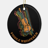 Violin Fiddle Whisperer Pun Keramisch Ornament (Links)