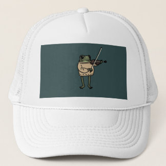Violin Frog Hat Trucker Pet