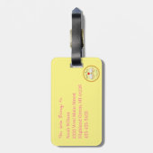 Violin Funny Musician Cartoon Bagagelabel (Achterkant verticaal)