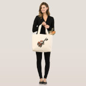 Violin Grote Tote Bag (Voorkant (model))