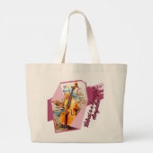 Violin Grote Tote Bag (Achterkant)