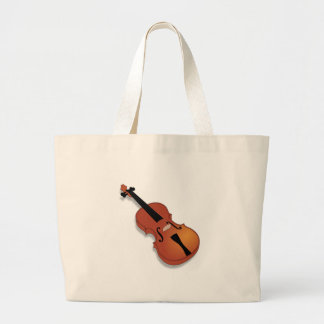 Violin Grote Tote Bag