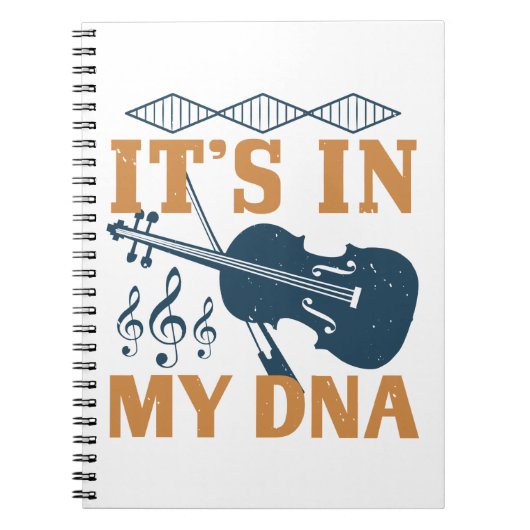 Violin - Het zit in mijn DNA Notitieboek (Voorkant)