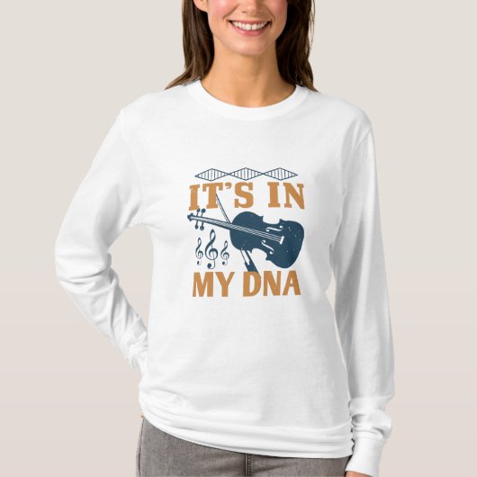 Violin - Het zit in mijn DNA T-shirt (Voorkant)