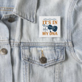 Violin - Het zit in mijn DNA Vierkante Button 5,1 Cm (In situ)