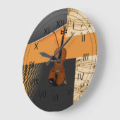 Violin in Abstract Music Theme Grote Klok (Hoek)