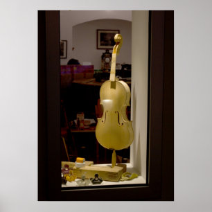Violin in in winkelvenster poster