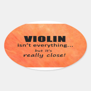 Violin is niet alles ovaal Sticker