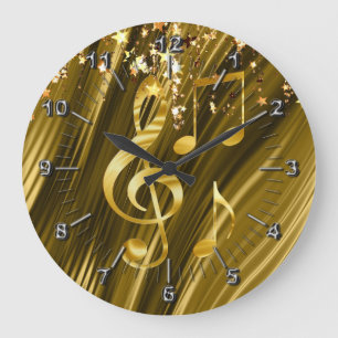 Violin key elegant grote klok