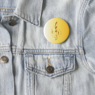 Violin key ronde button 5,7 cm