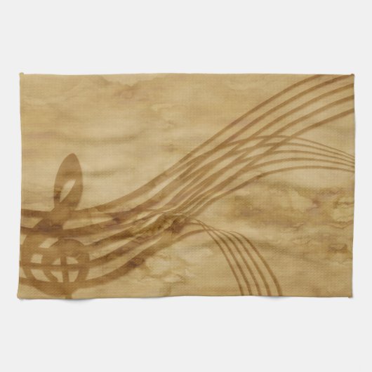 Violin key theedoek (Horizontaal)