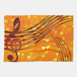 Violin key theedoek
