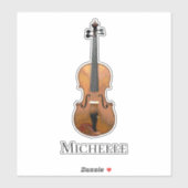 Violin klassieke muziek sticker (Vel)