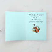 Violin leraar Dank je naam  Bedankkaart (Binnen)