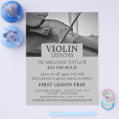 Violin Lessons Advertising Flyer (Enkel)
