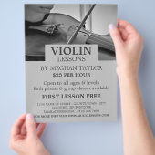 Violin Lessons Advertising Flyer (Hand)