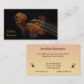 Violin Lessons Visitekaartje (Voorkant / Achterkant)