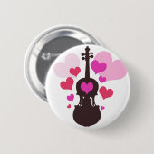 Violin Love Button (Voorkant /achterkant)