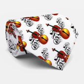 Violin, Lover op Heart_ Stropdas (Opgerold)