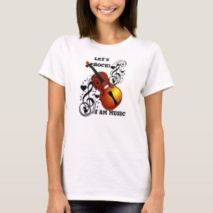Violin, Lover op Heart_ T-shirt