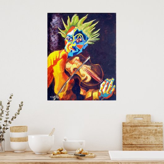 VIOLIN-MAN POSTER (Keuken)