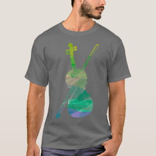 Violin met boog t-shirt