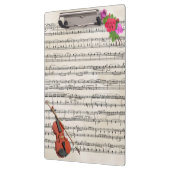 Violin met vel muziek en Rozen Klembord (Links)