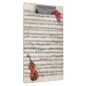 Violin met vel muziek en Rozen Klembord (Rechts)