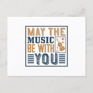 Violin - Moge de muziek bij je zijn Briefkaart