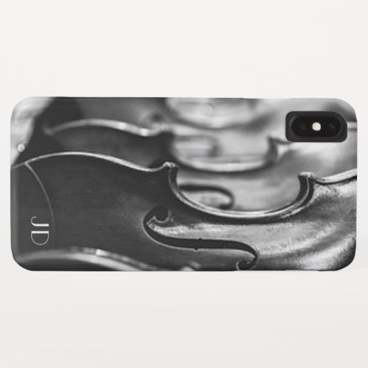 Violin Monogram Case-Mate iPhone Case (Achterkant (horizontaal))