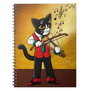 Violin Music Cat Notitieboek