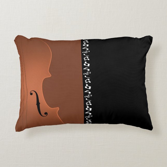Violin Music Instrument Accent Kussen (Voorkant)