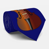 Violin Music Instrument Gift Stropdas (Opgerold)