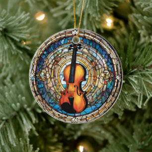 Violin Music Instrument Keramisch Ornament