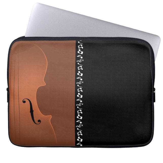 Violin Music Instrument Laptop Sleeve (Voorkant)