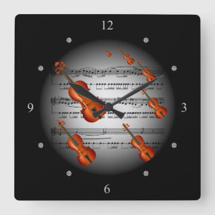 Violin Music ~ La musique ~ Música ~ Musik ~ Muzy Vierkante Klok