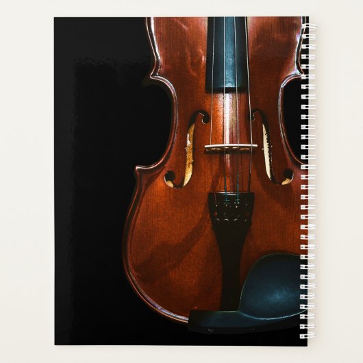 Violin Music Personalized Planner (Achterkant)