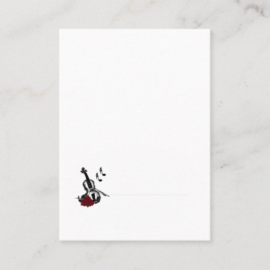 Violin Music Place Card Plaatskaartje (Voorkant)