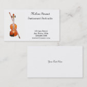 Violin Music Teacher Visitekaartjes (Voorkant / Achterkant)