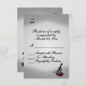 Violin Music Wedding RSVP (Devant / Derrière)