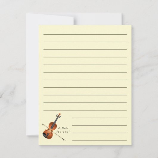 Violin Musician leraar String Orchestra Bedankkaart (Achterkant)