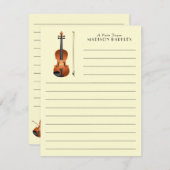 Violin Musician leraar String Orchestra Bedankkaart (Voorkant / Achterkant)